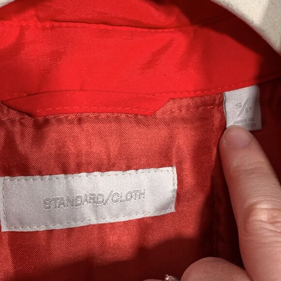 Standard/ Cloth Shirt Jacket Men’s Red Size S - Picture 2 of 7